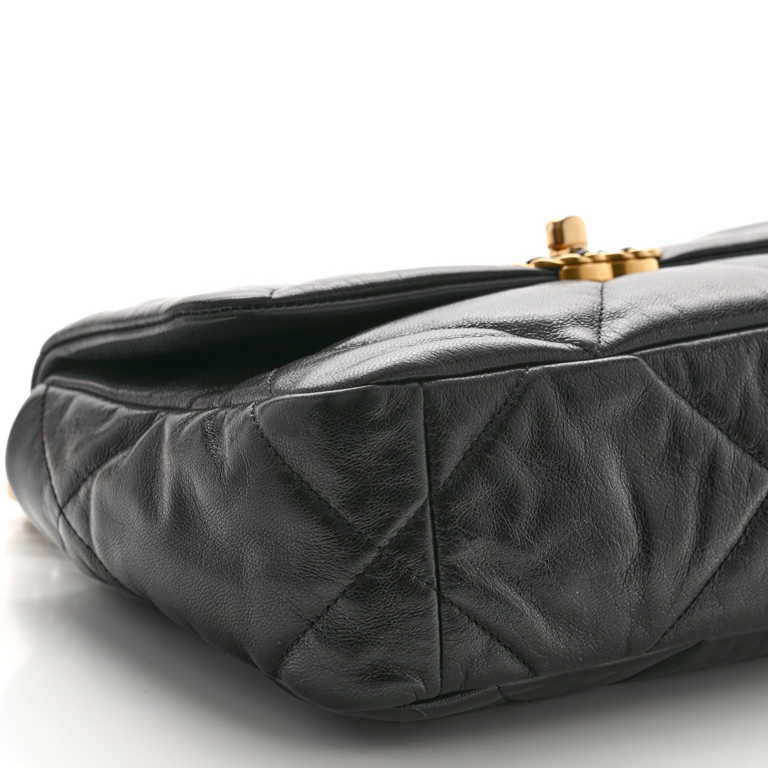 Chanel Goatskin Quilted Medium Chanel 19 Flap Black 9 of 10