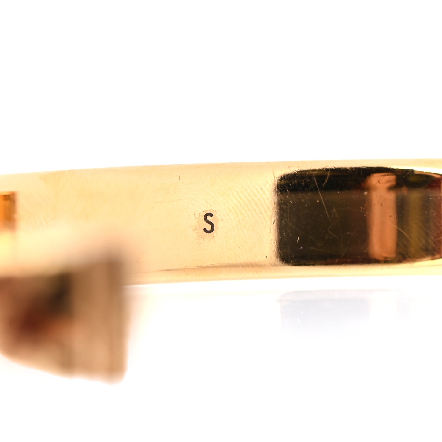 Brass Monogram Nanogram Cuff S Gold