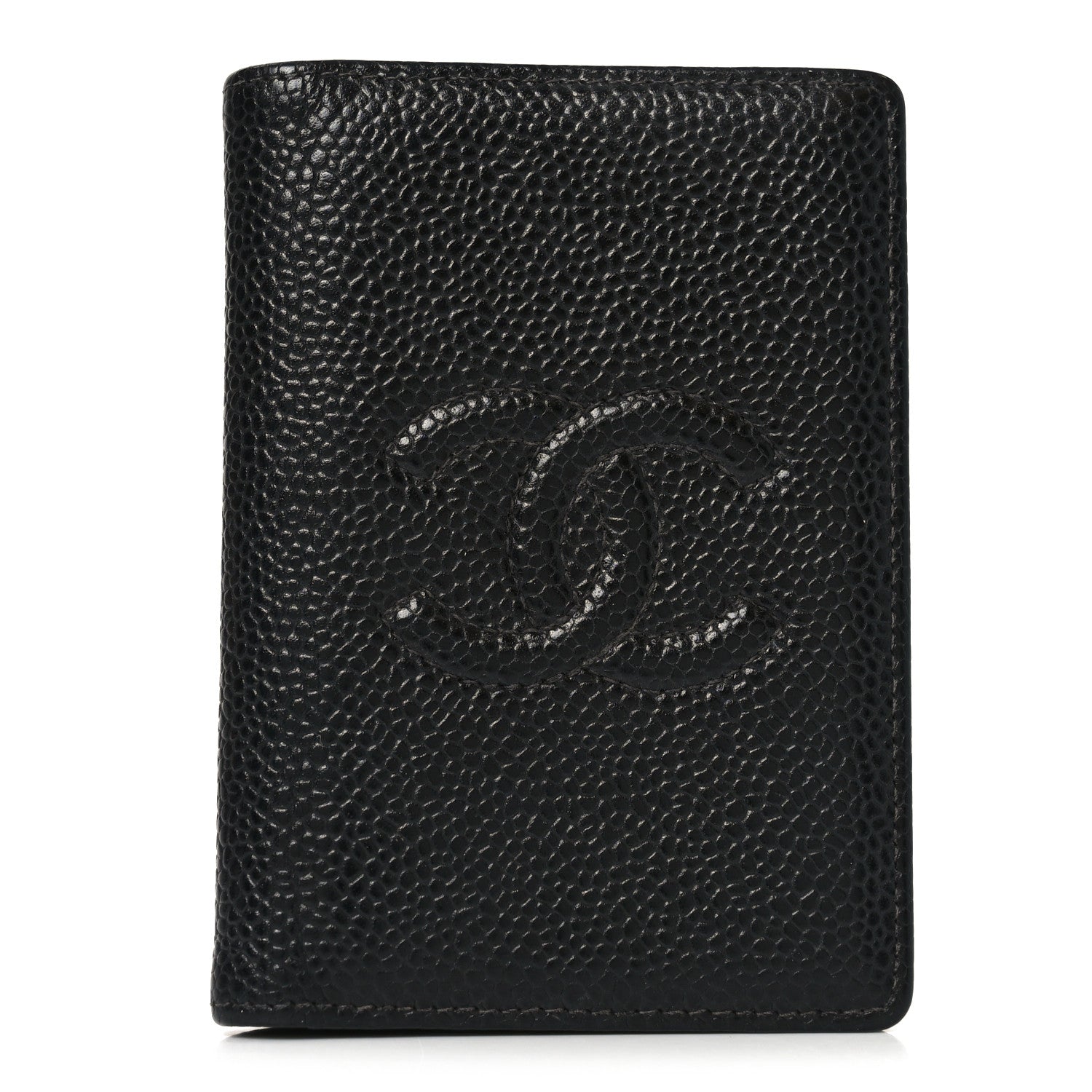 Chanel Caviar Timeless CC Card Holder Wallet Black 1 of 8