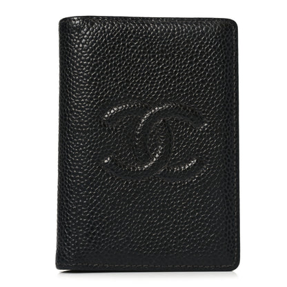 Chanel Caviar Timeless CC Card Holder Wallet Black 1 of 8