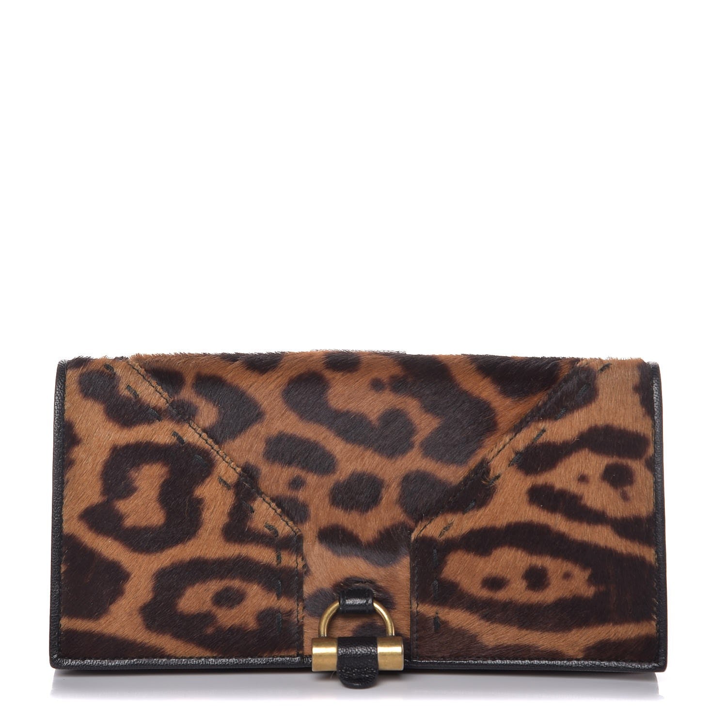 Saint Laurent Pony Hair Leopard Muse Wallet 1 of 8