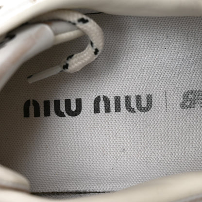 Miu Miu X NEW BALANCE Bleached Calfskin 530 SL Sneakers 42 White 8 of 10