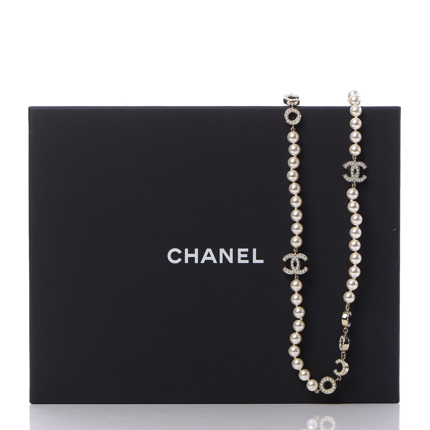 Pearl CC Coco Necklace Gold