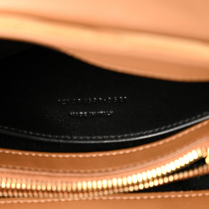 Saint Laurent Suede Calfskin Y Quilted Monogram Small Loulou Chain Satchel Cinnamon 6 of 9