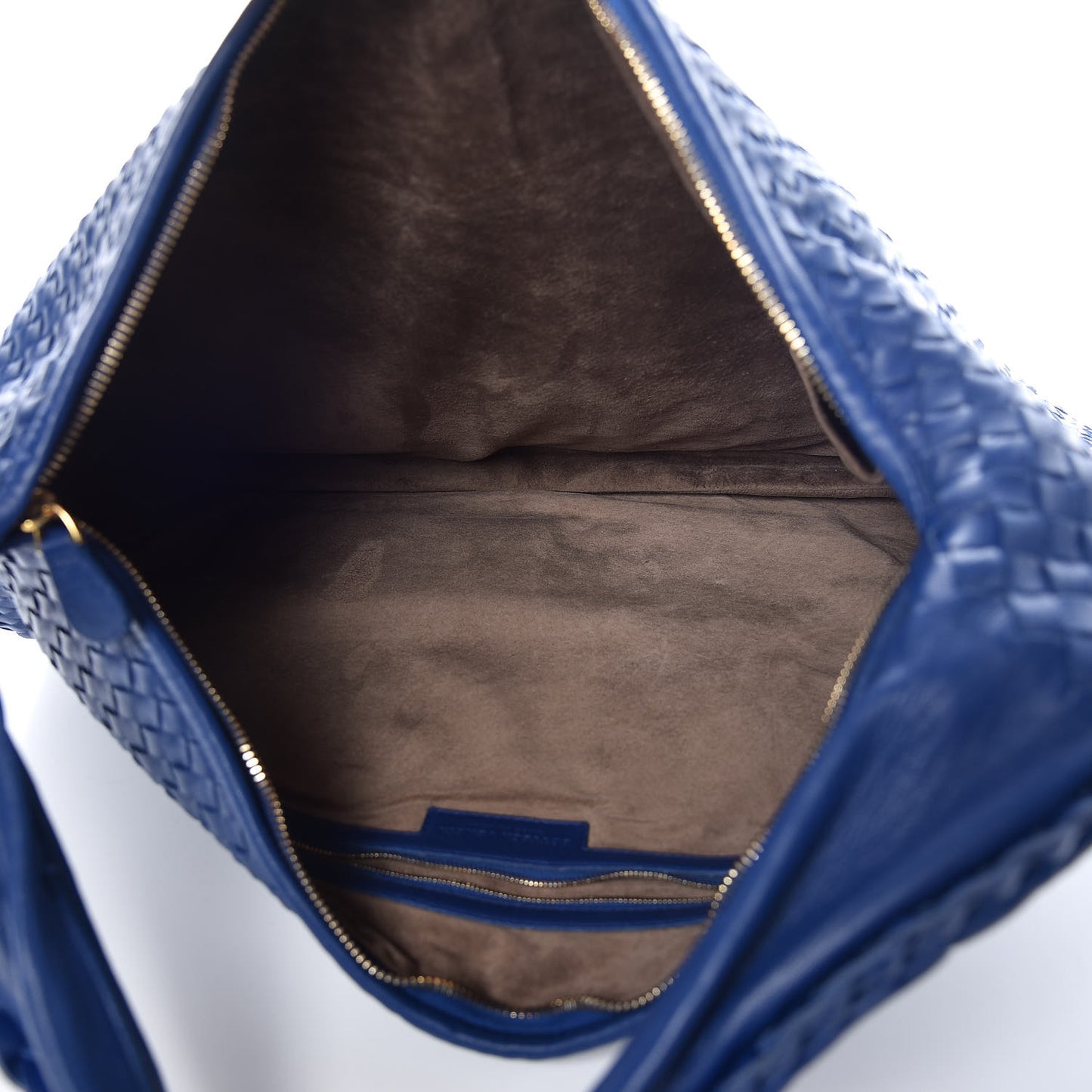 Nappa Intrecciato Maxi Veneta Hobo Cobalt