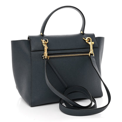 Celine Baby Grained Calfskin Micro Belt Bag Steel Blue 3 of 10