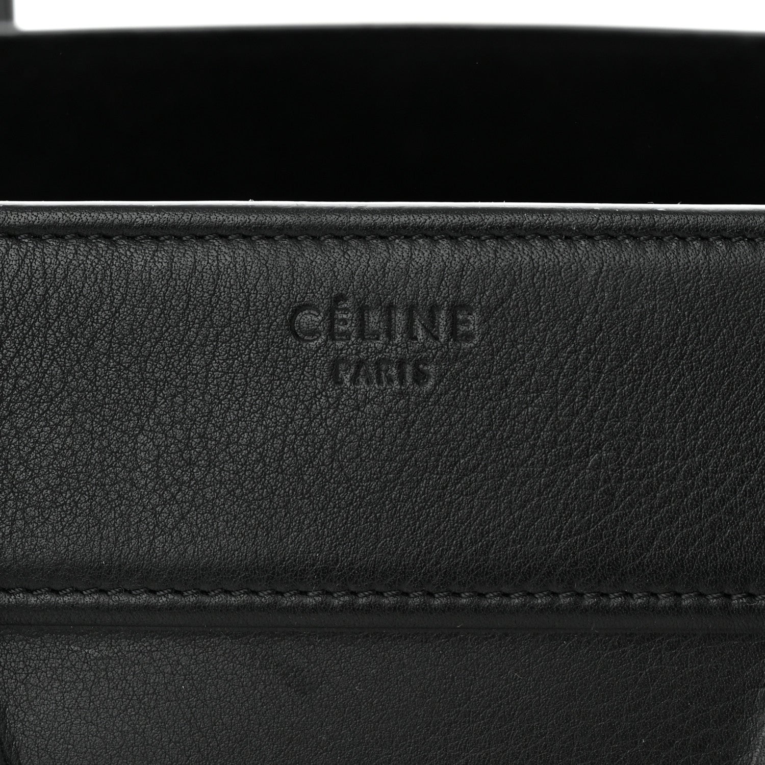 Celine Smooth Calfskin Medium Phantom Luggage Black 6 of 11