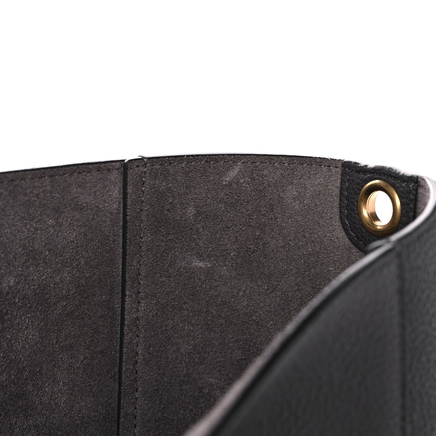 Celine Soft Grained Calfskin Sangle Bucket Bag Grey 12 of 12