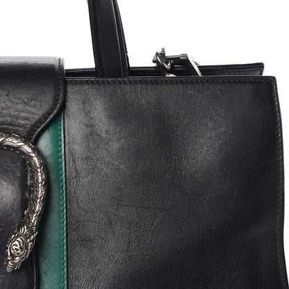 Gucci Calfskin Web Stripe Large Dionysus Tote Bag Black 9 of 34