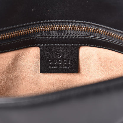 Gucci Calfskin Matelasse Small GG Marmont Shoulder Bag Black 6 of 13