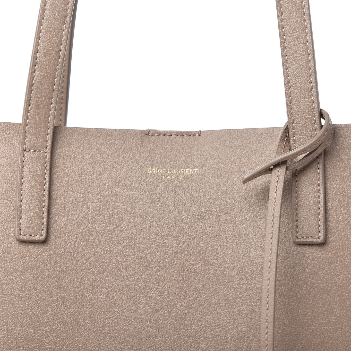 Calfskin Large Shopping Tote Dark Beige