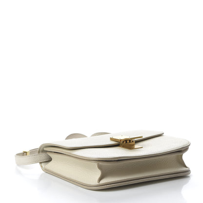 Celine Goatskin Medium Classic Box Flap Bag White 4 of 11