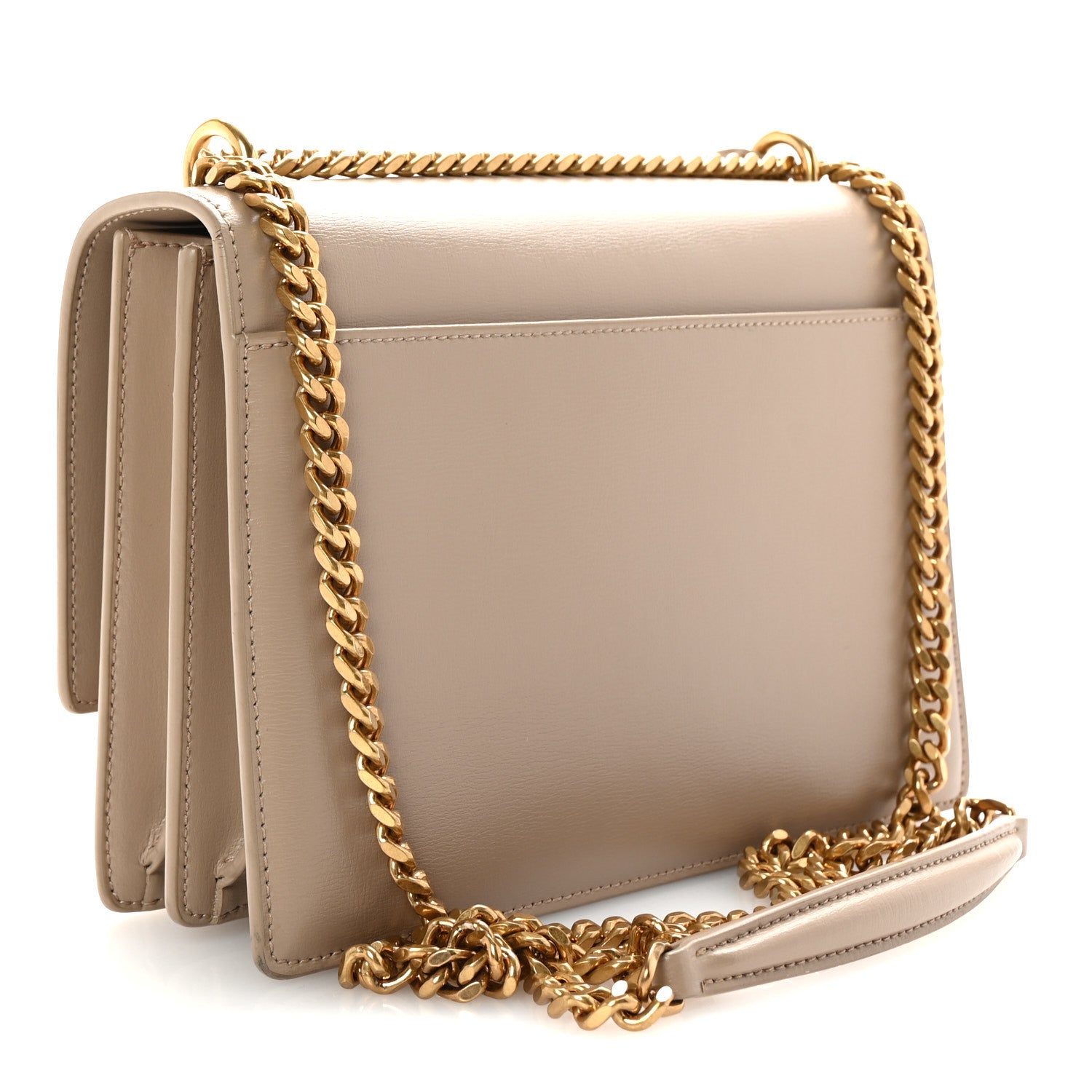 Saint Laurent Calfskin Medium Monogram Sunset Dark Beige 3 of 10