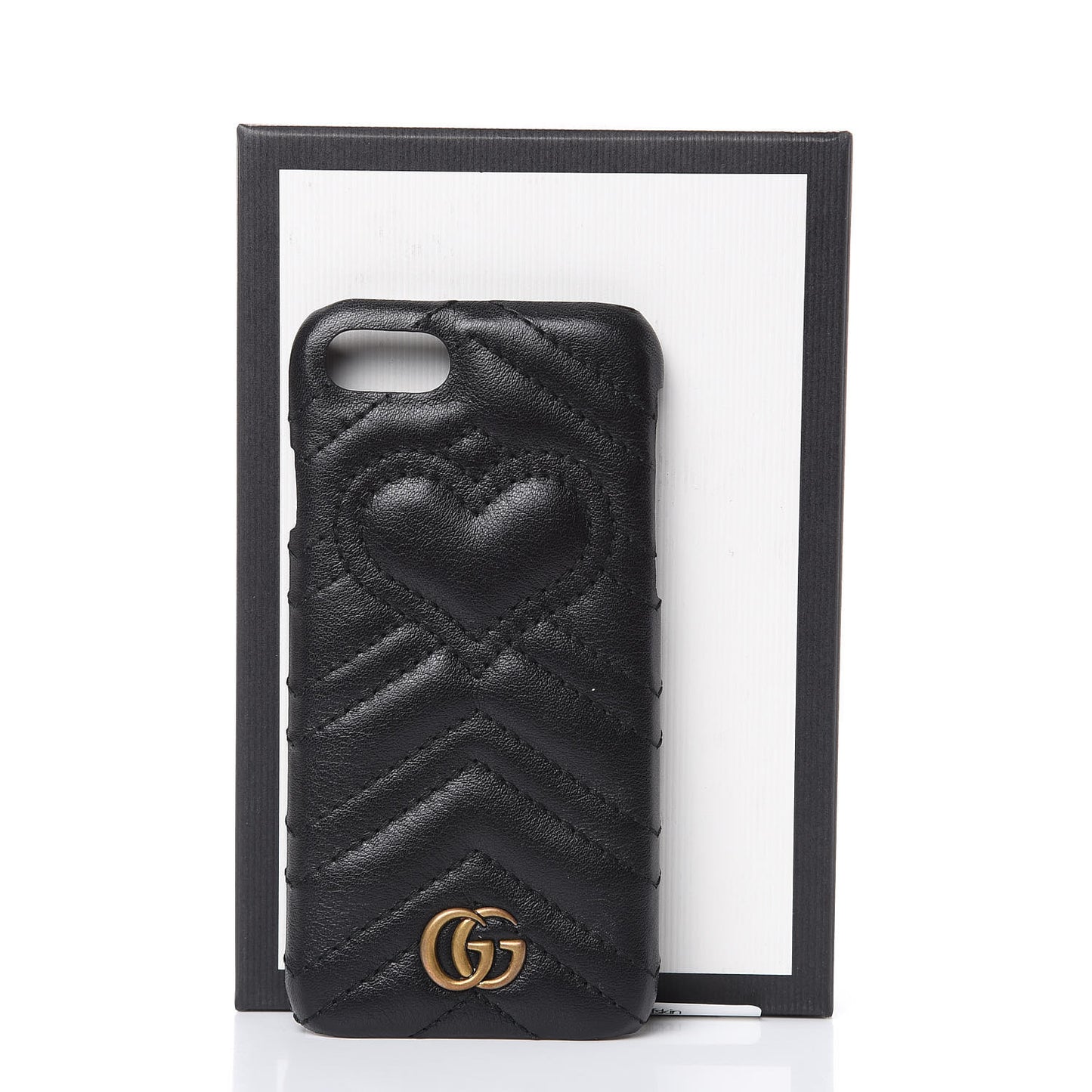 Calfskin Matelasse Marmont iPhone 7 Case Black