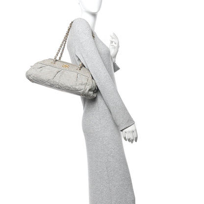 Chanel Iridescent Calfskin Chic Quilt Bowling Bag Grey 2 of 13