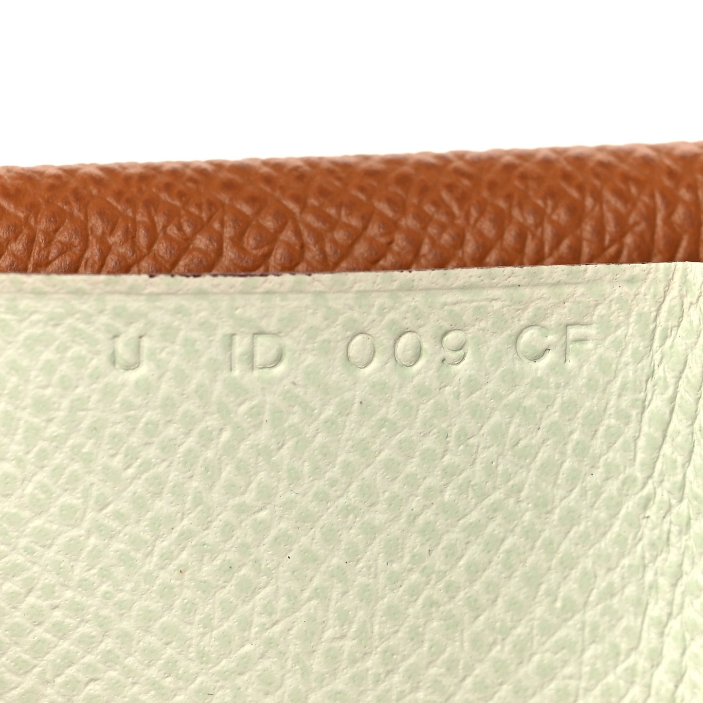 Epsom Verso Calvi Duo Card Case Gold Vert Fizz