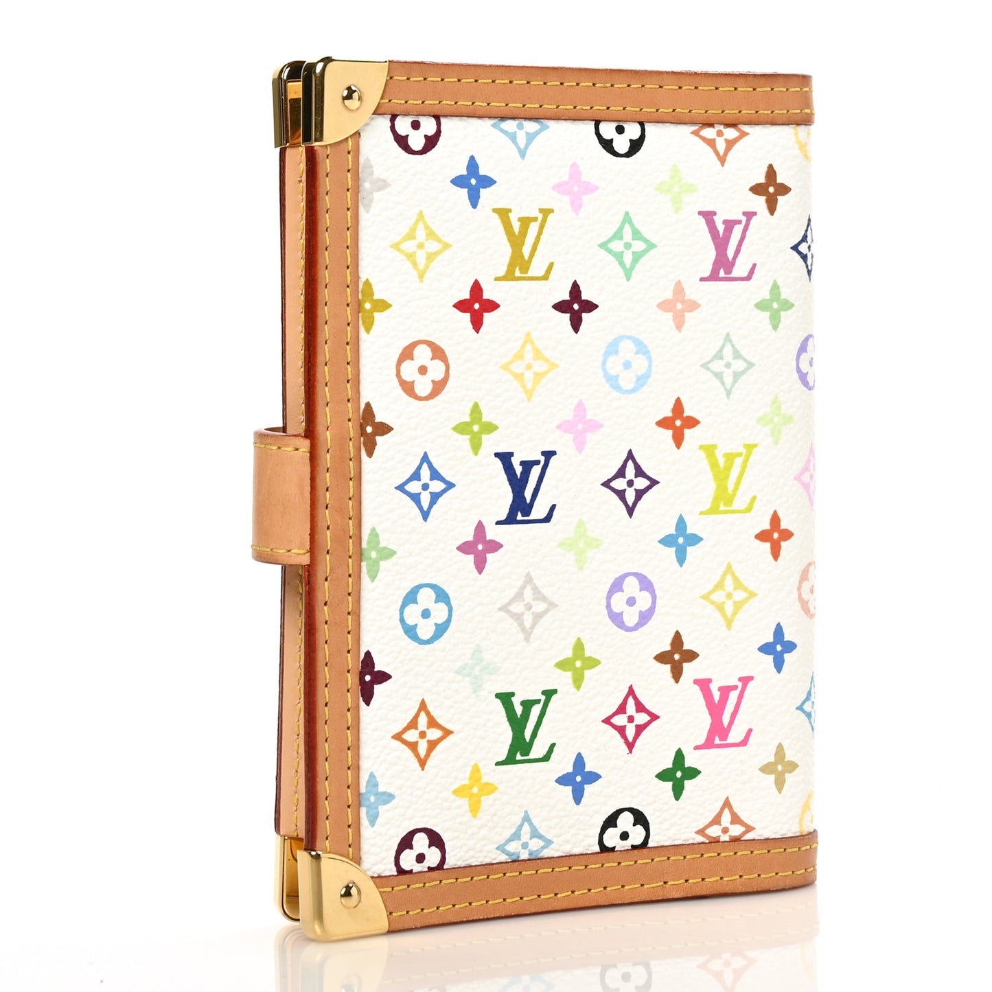 Monogram Multicolor Small Ring Agenda Cover White