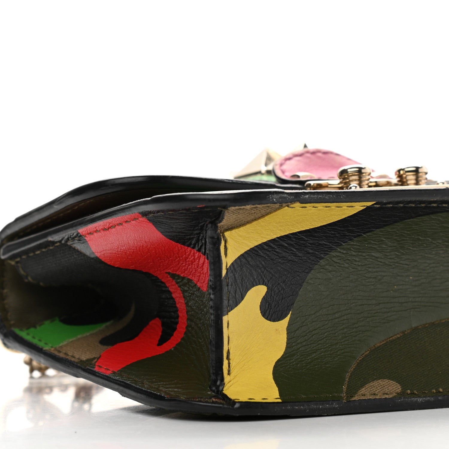 Valentino Garavani Nappa Canvas Camouflage Mini Glam Lock Rockstud Flap Multicolor 8 of 11