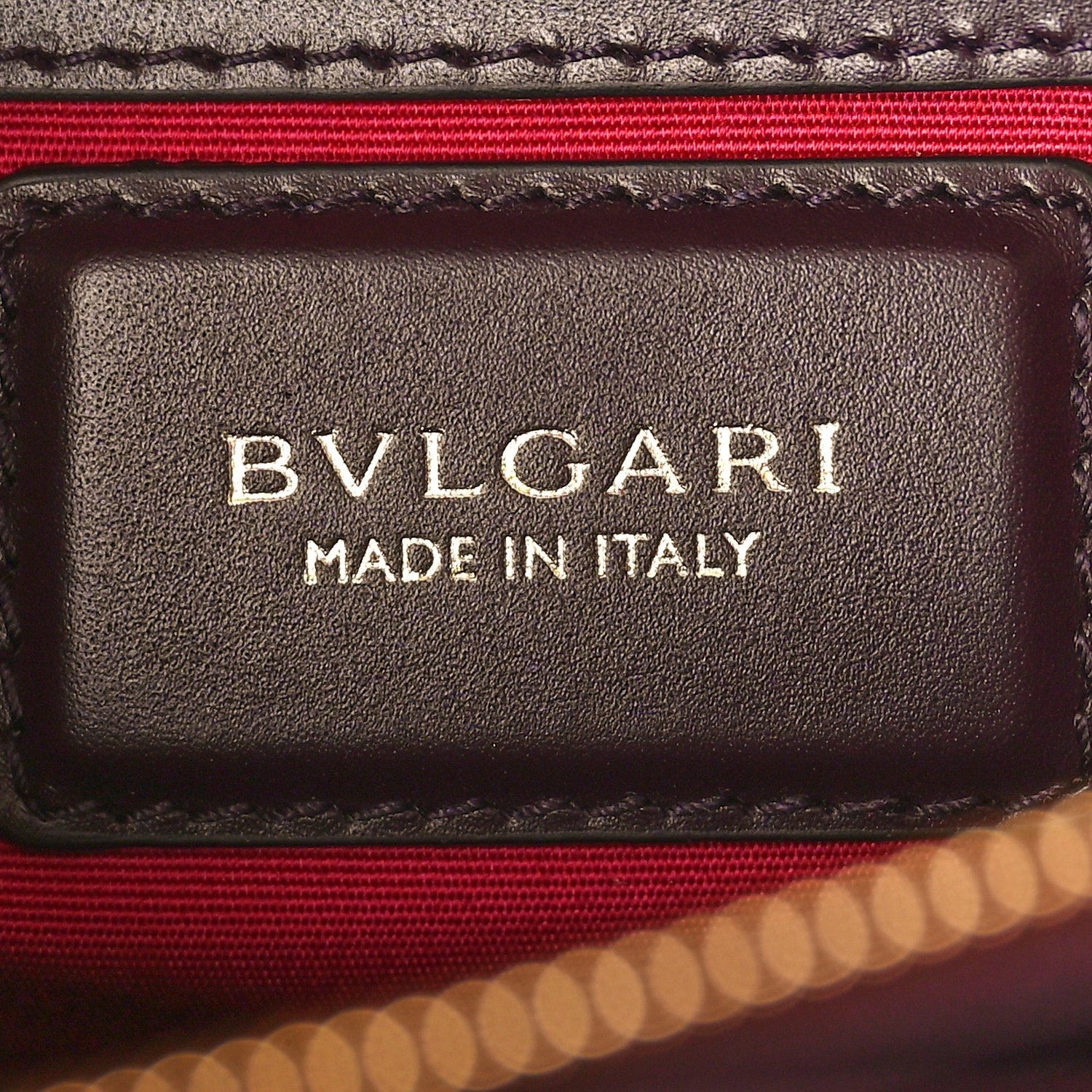 Bulgari Calfskin Serpenti Forever Shoulder Bag Plum 7 of 9