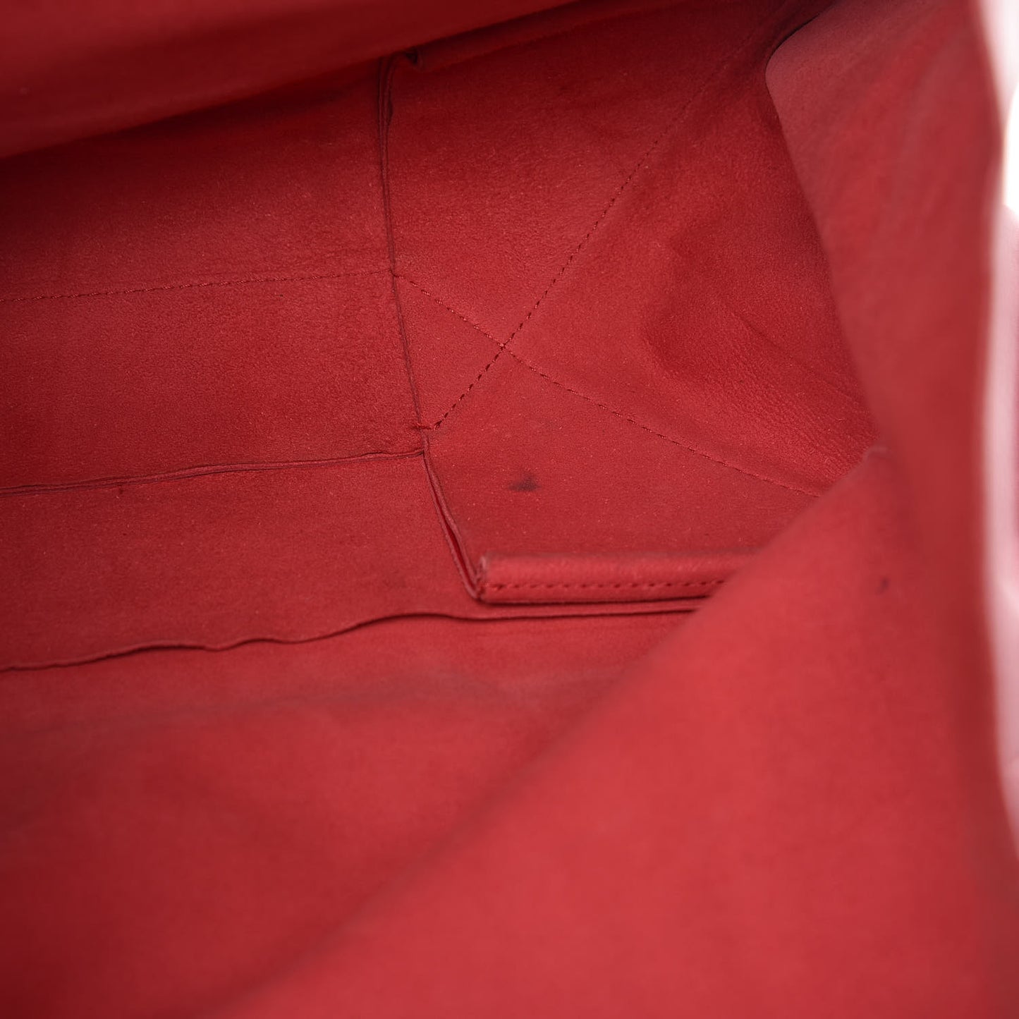 Lambskin Horizontal Cabas Red