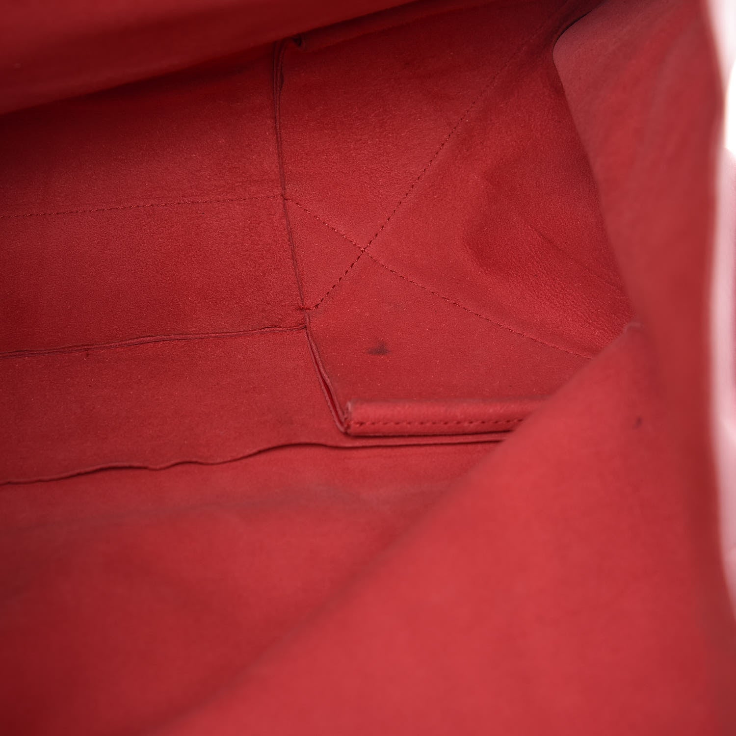 Celine Lambskin Horizontal Cabas Red 23 of 23