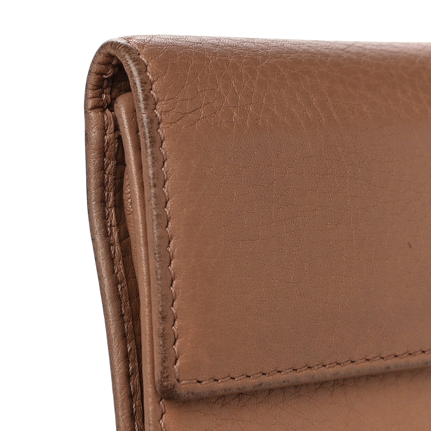 Deerskin Continental Flap Wallet Brown