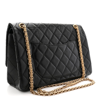 Chanel Aged Calfskin Quilted 2.55 Reissue 226 Flap Black 3 of 11