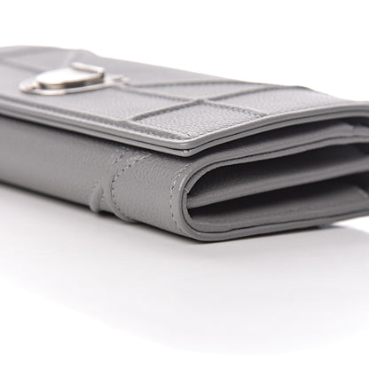 Christian Dior Grained Calfskin Diorama Croisiere Chain Wallet Gris 9 of 10