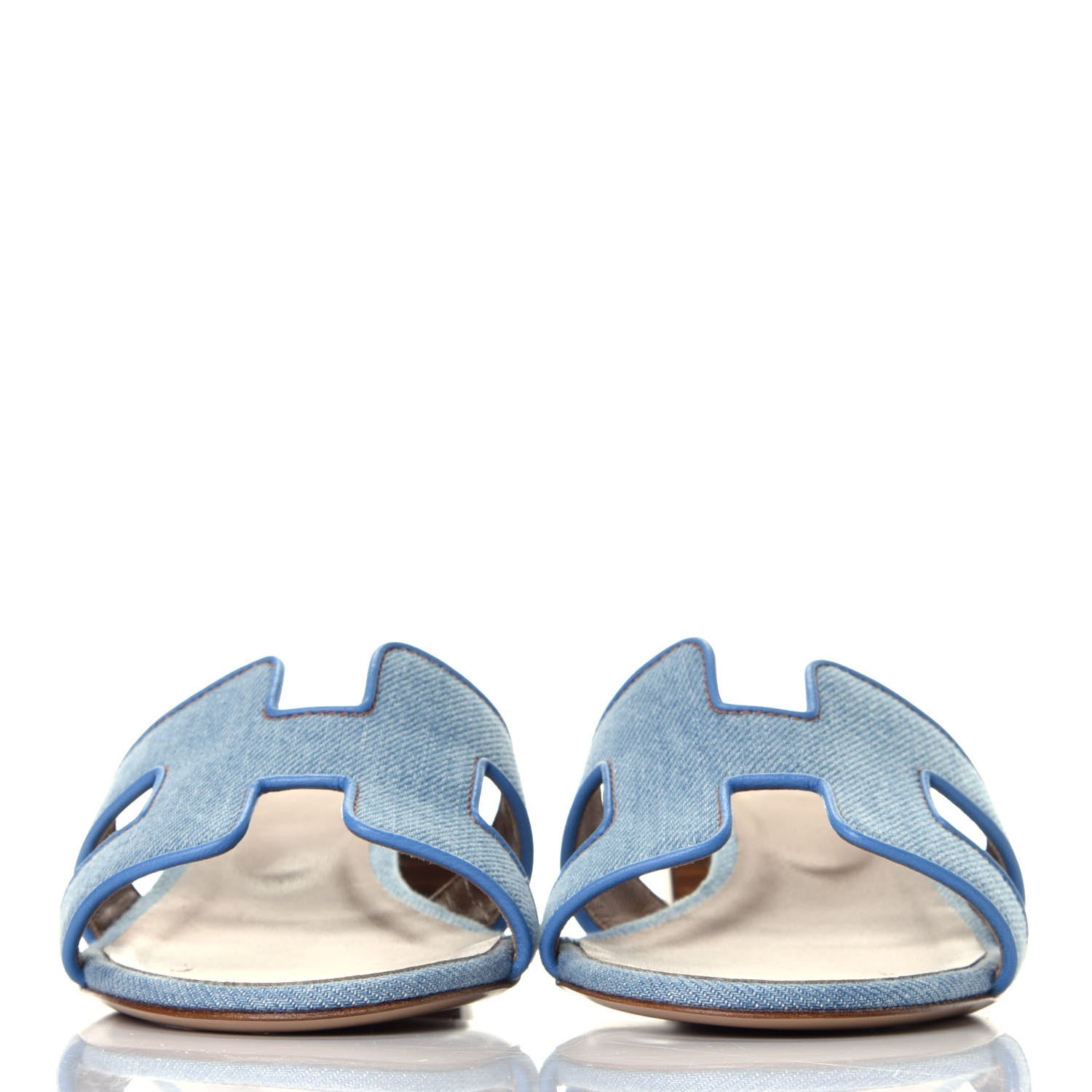 Hermes Denim Oasis Sandals 36 Bleu Clair 2 of 9