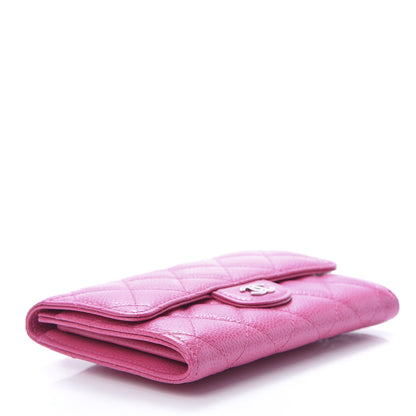 Chanel Caviar Quilted Small Flap Wallet Pink 4 of 8