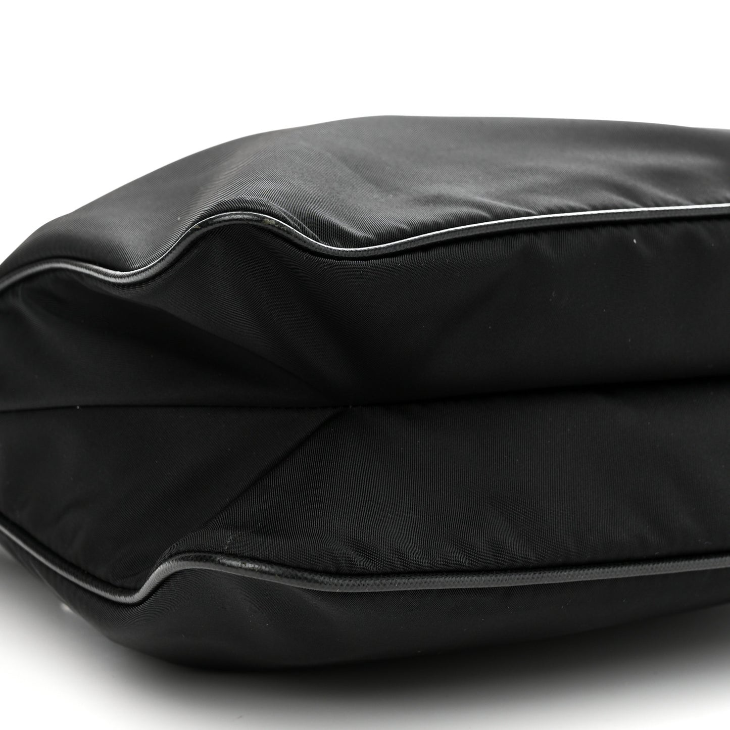 Nylon Vela Flat Messenger Bag Black