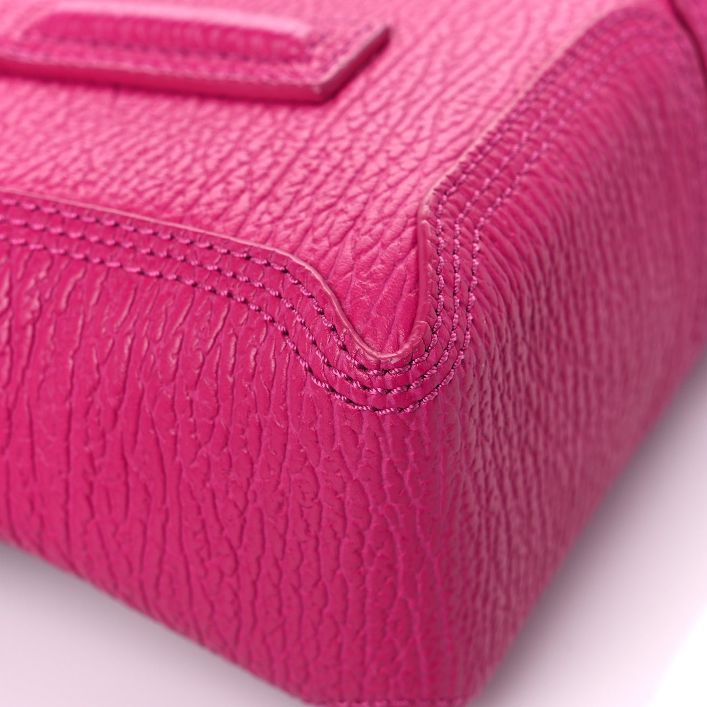 Textured Calfskin Mini Pashli Satchel Bright Fuchsia
