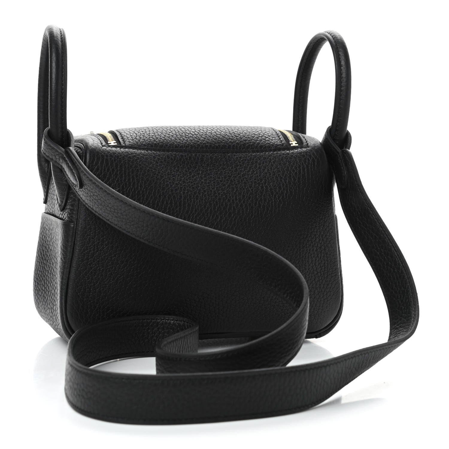 Hermes Taurillon Clemence Mini Lindy 20 Black 2 of 4