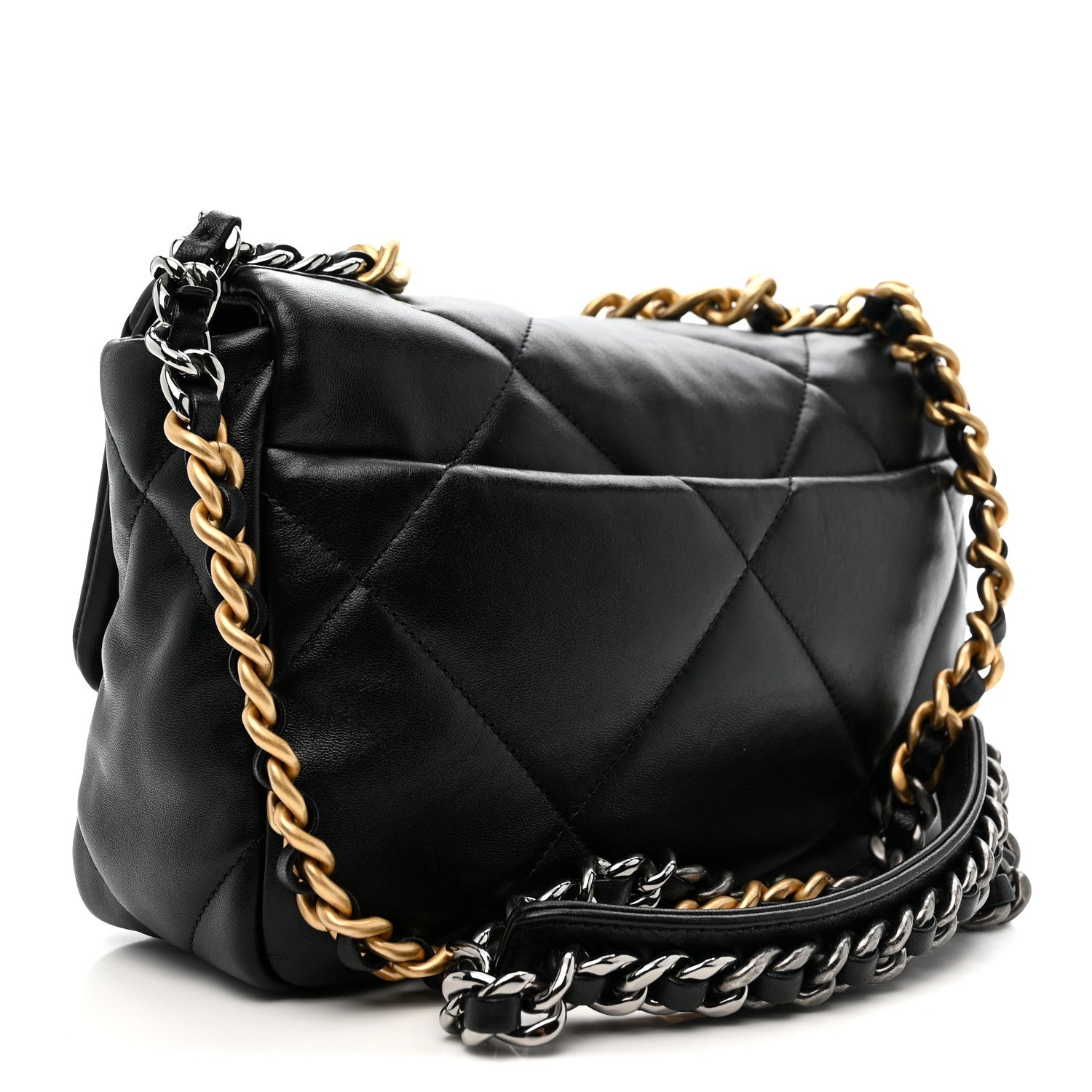 Chanel Lambskin Quilted Medium Chanel 19 Flap Black 3 of 10