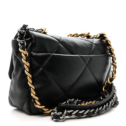 Chanel Lambskin Quilted Medium Chanel 19 Flap Black 3 of 10