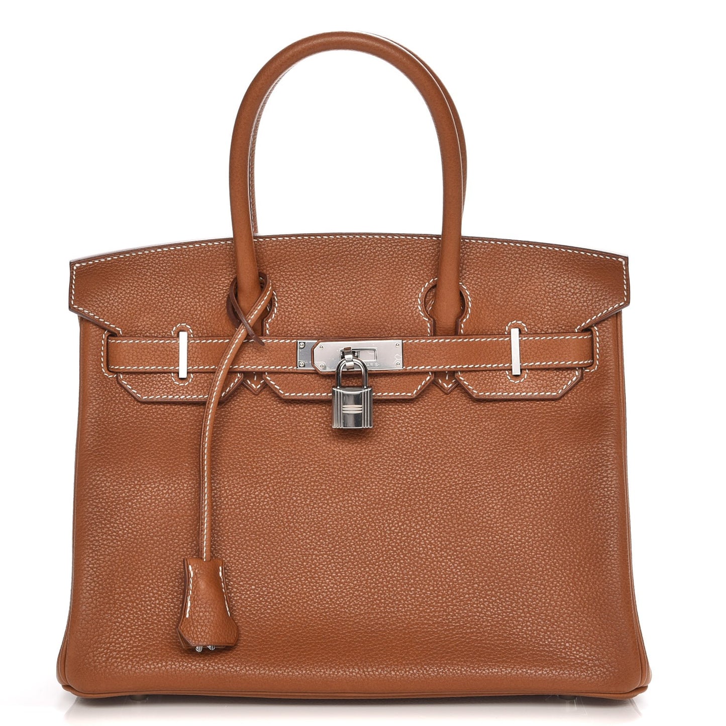 Natural Barenia Faubourg Birkin 30 Fauve