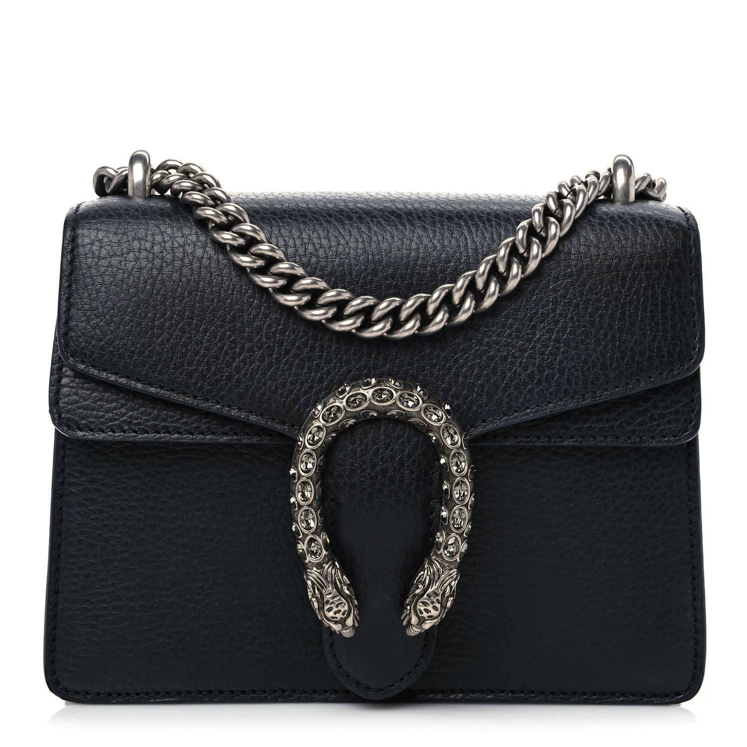 Gucci Calfskin Mini Dionysus Shoulder Bag Black 1 of 9