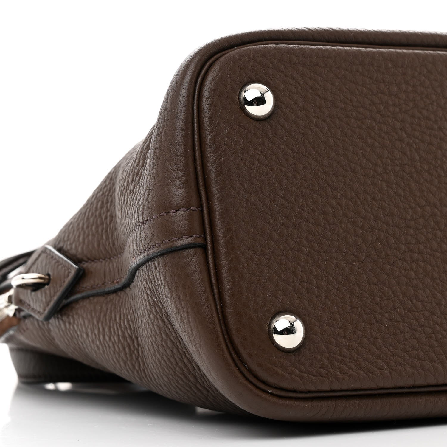 Hermes Taurillon Clemence Bolide 31 Chocolate 9 of 10