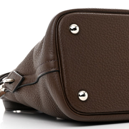 Hermes Taurillon Clemence Bolide 31 Chocolate 9 of 10