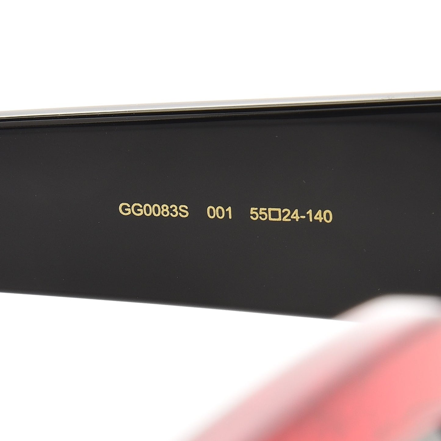 Square Frame GG0083S Sunglasses Glitter Red Black Green