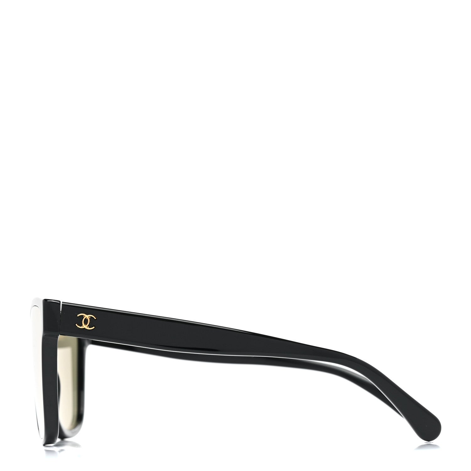 Chanel Acetate Logo Shield Sunglasses 5418 Black 3 of 9