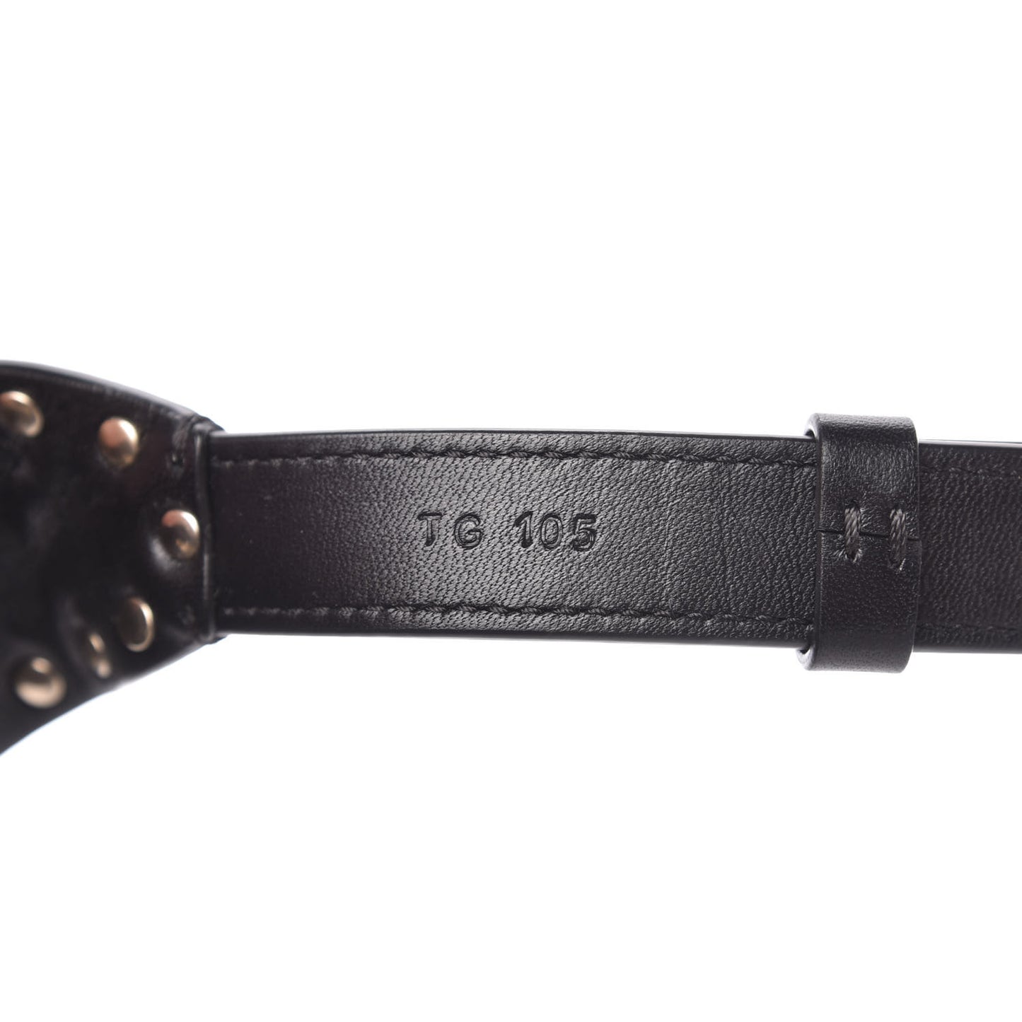 Nappa Rockstud Spike Belt Bag 105 Black