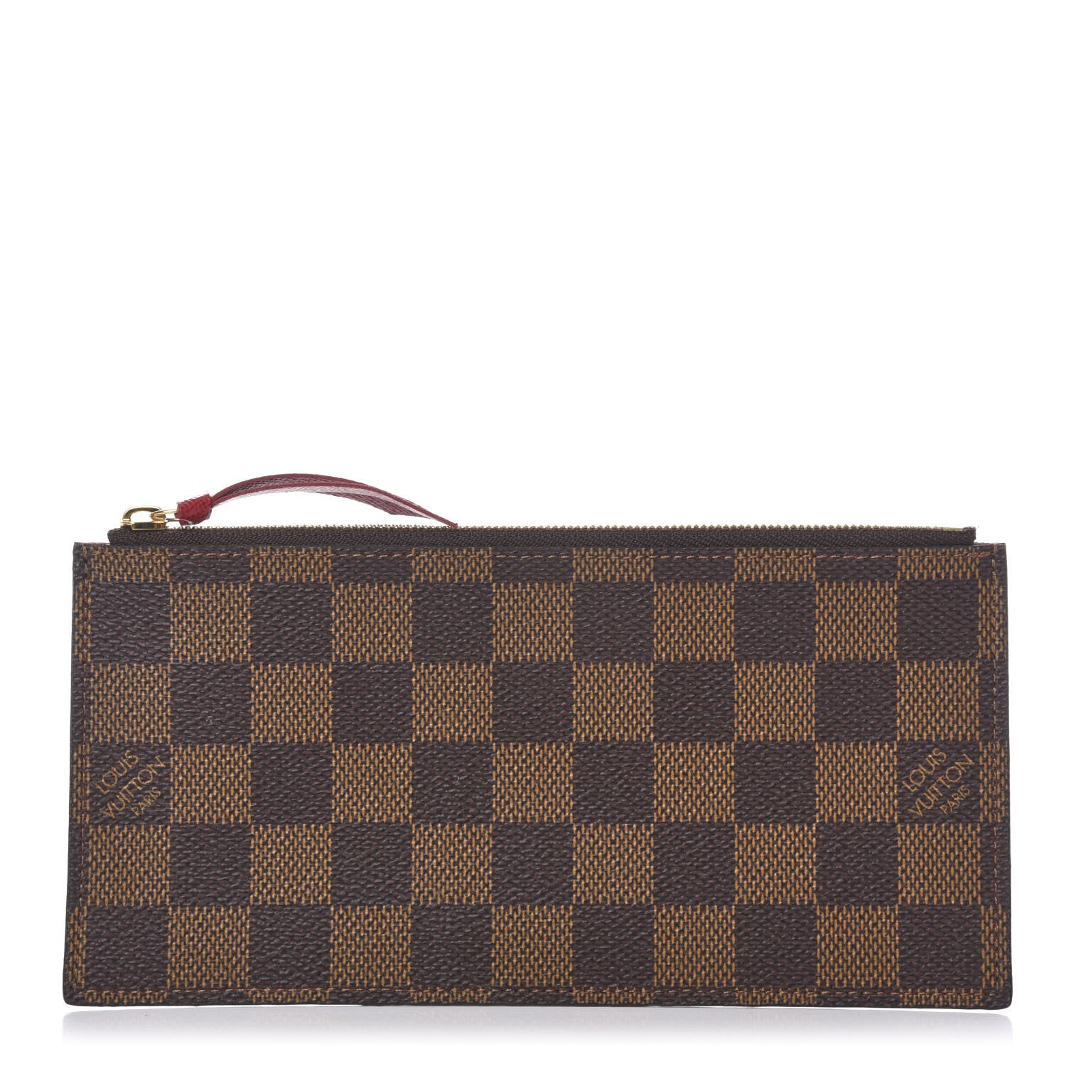 Louis Vuitton Damier Ebene Felicie Chain Wallet Zippered Insert 1 of 6