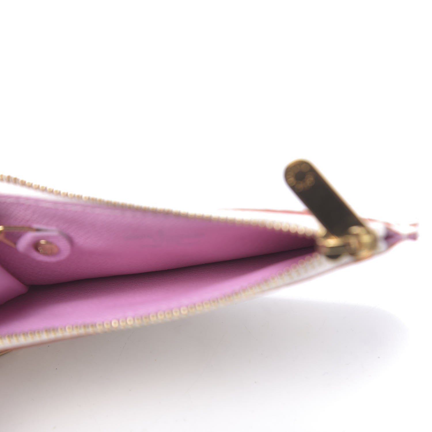 Louis Vuitton Monogram Multicolor Key Pouch White Litchi 5 of 7