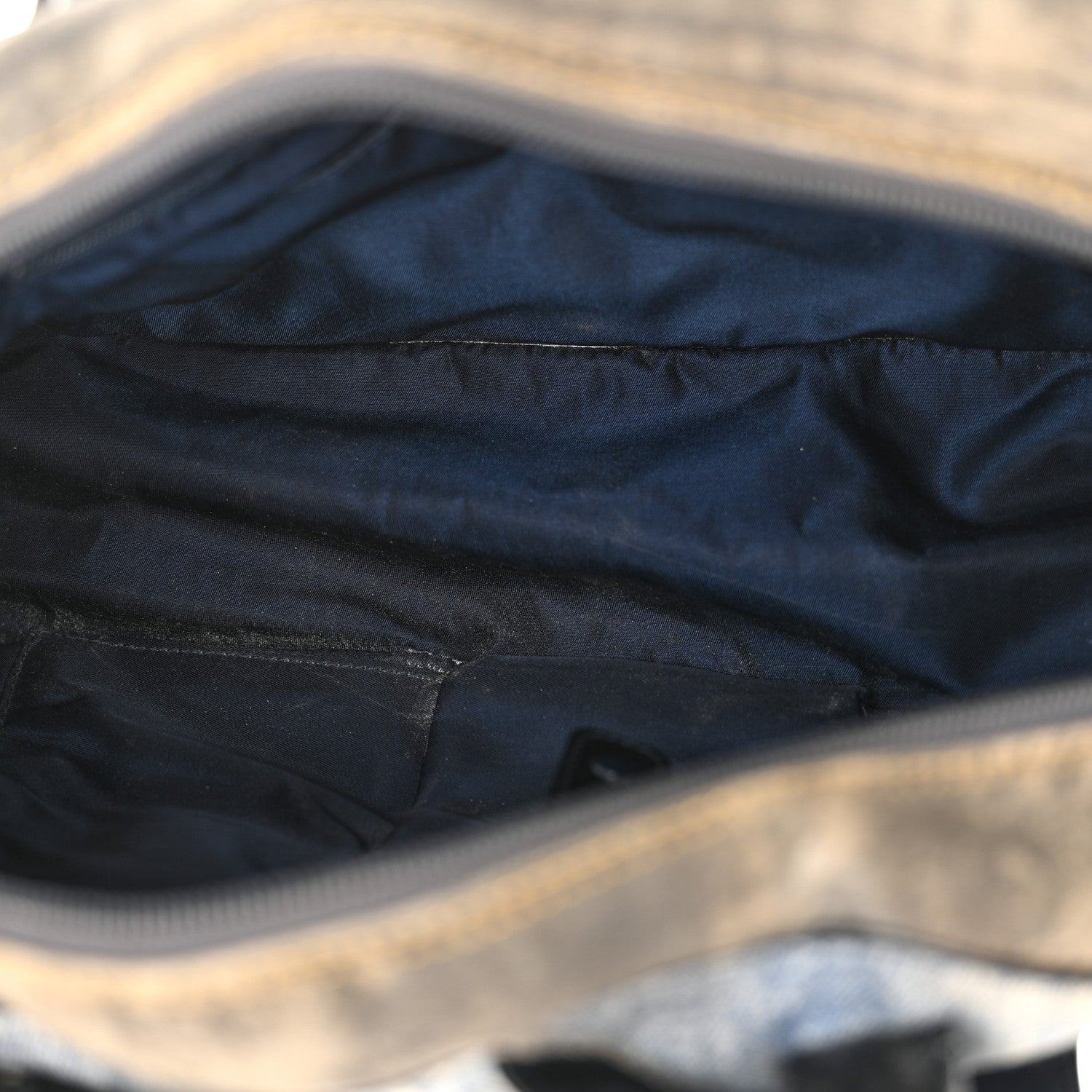 Christian Dior Denim Speedway Saddle Bowler Blue 5 of 14