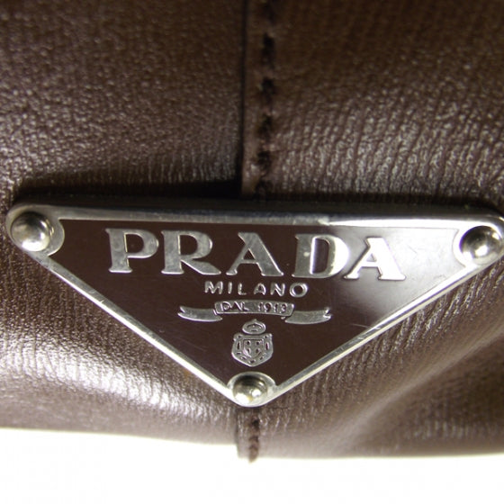 Prada Leather Tote Brown 11 of 11