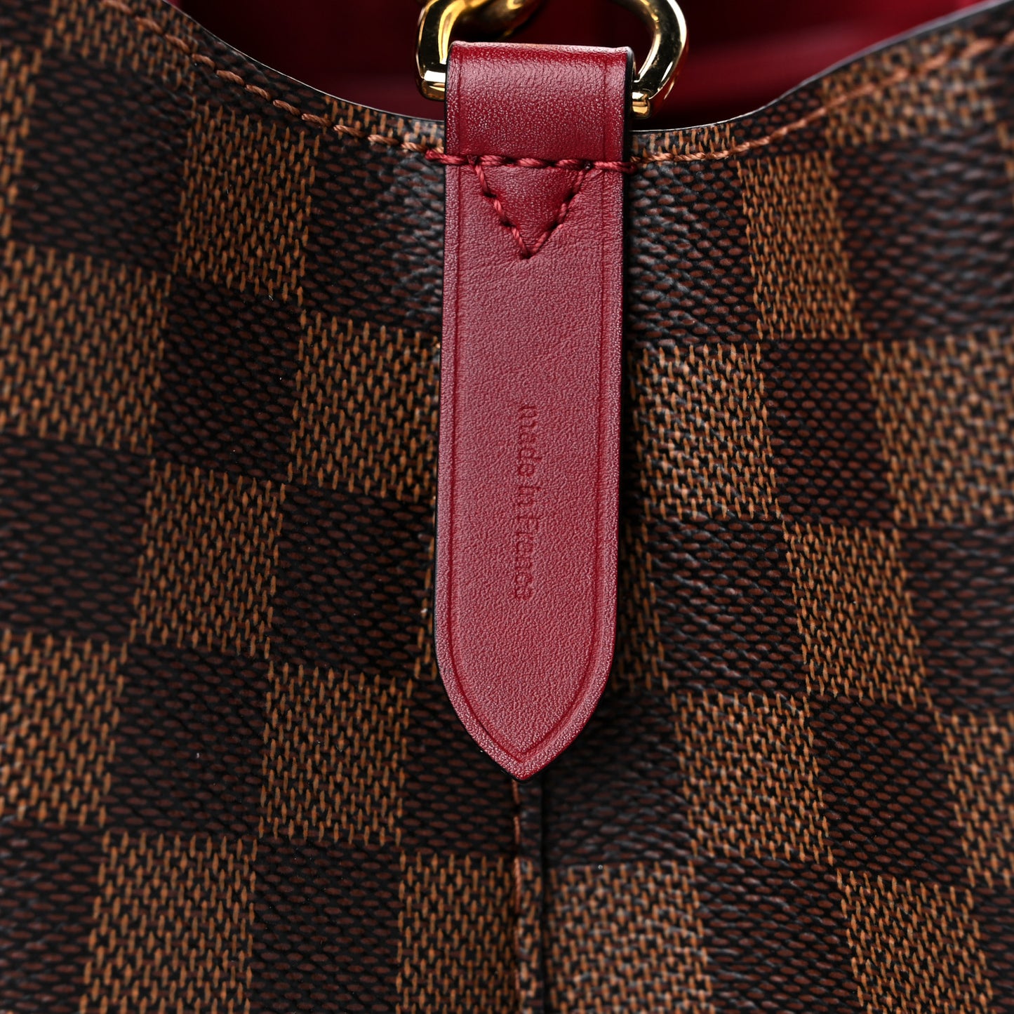 Damier Ebene Neonoe MM Cherry Berry