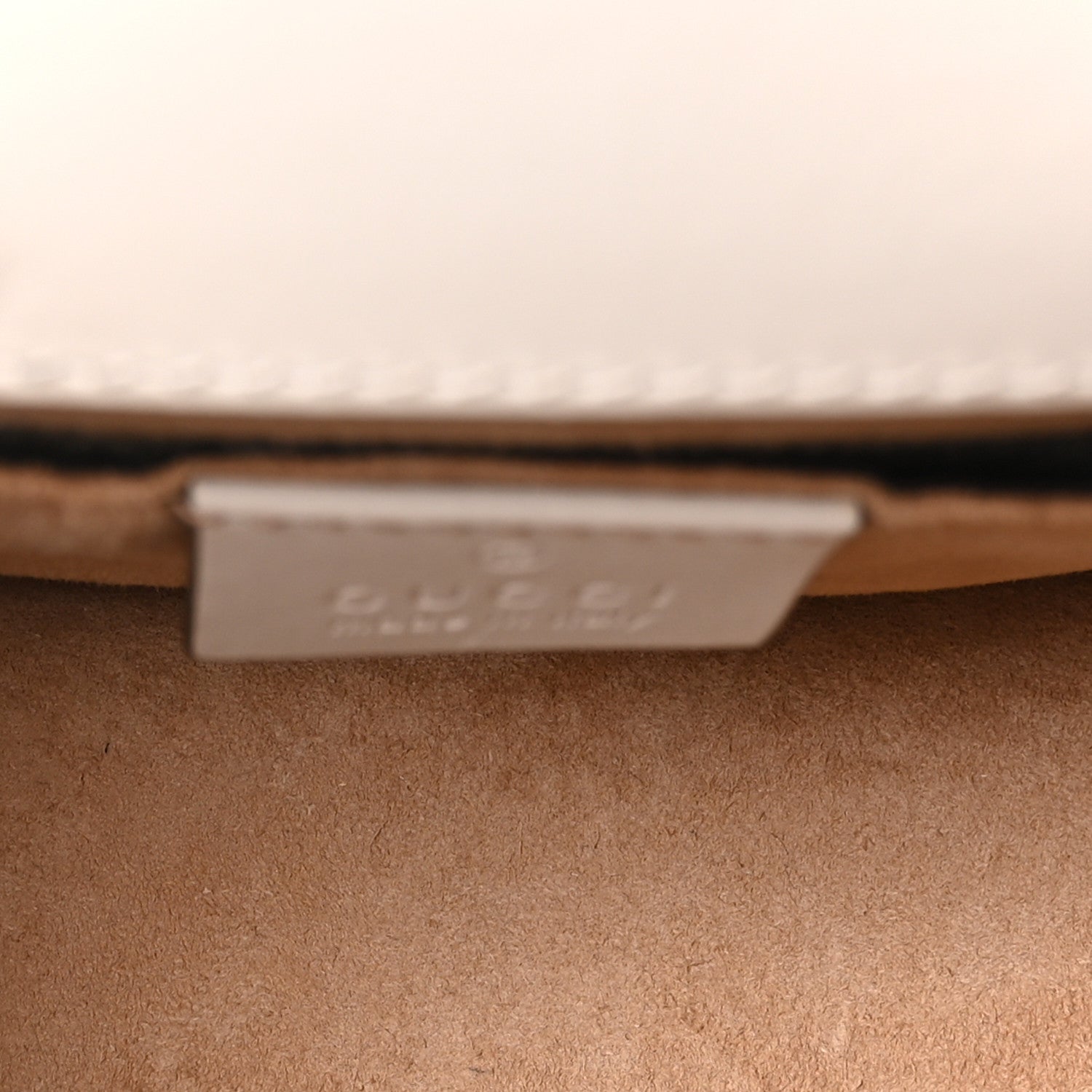 Gucci Calfskin Mini Sylvie Chain Shoulder Bag White 5 of 10