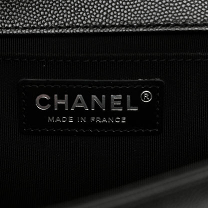 Chanel Caviar Quilted Medium Boy Flap Black 6 of 10