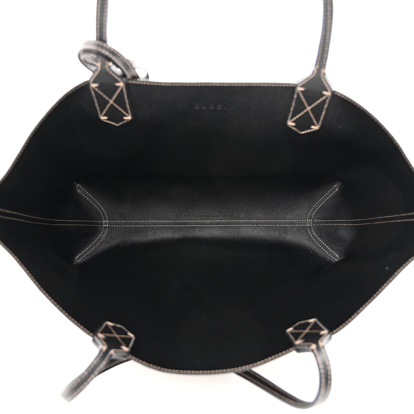 Calfskin GG Supreme Monogram Medium Reversible Tote Black